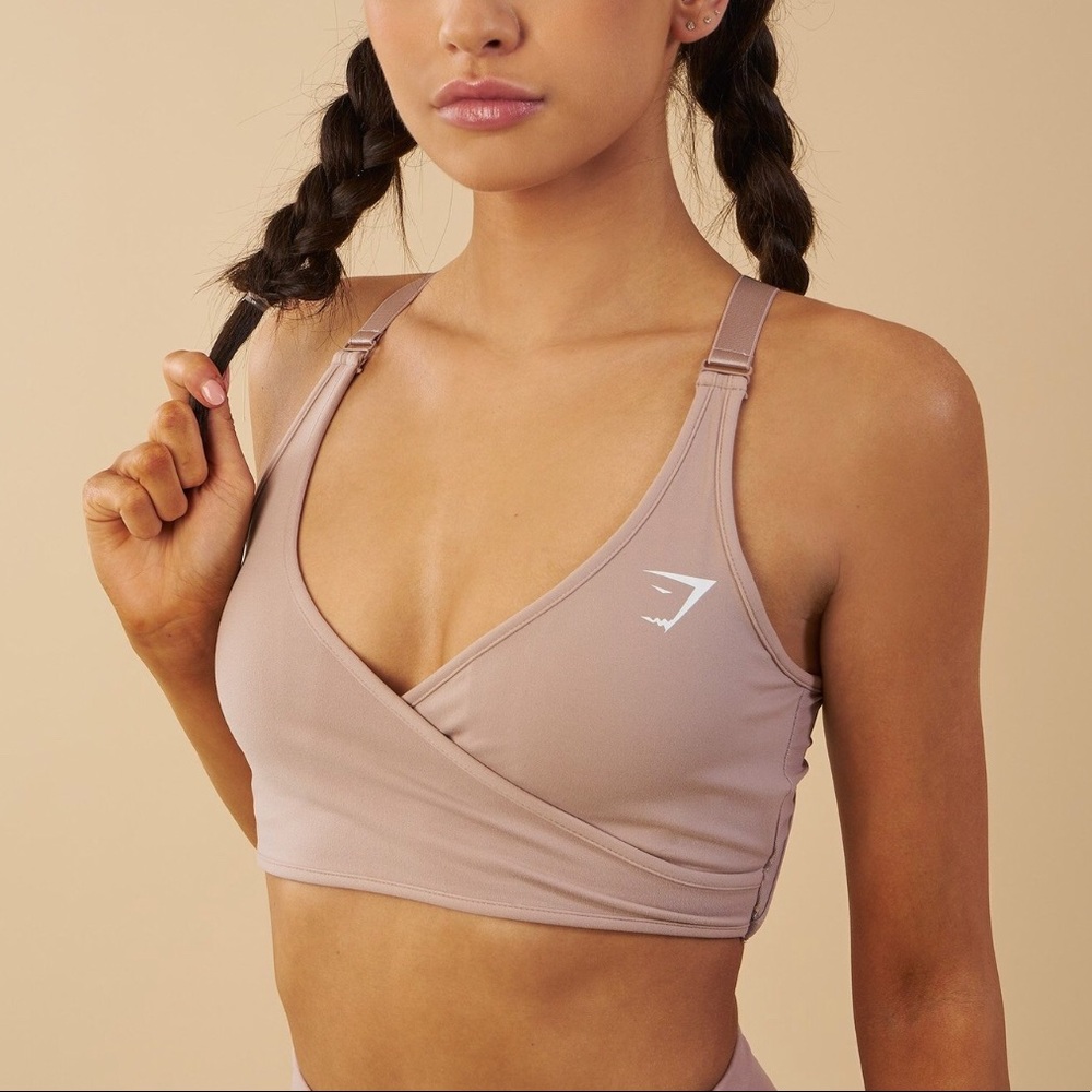Gymshark Elite Sports Bra - Taupe
